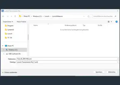 5. Export parameters